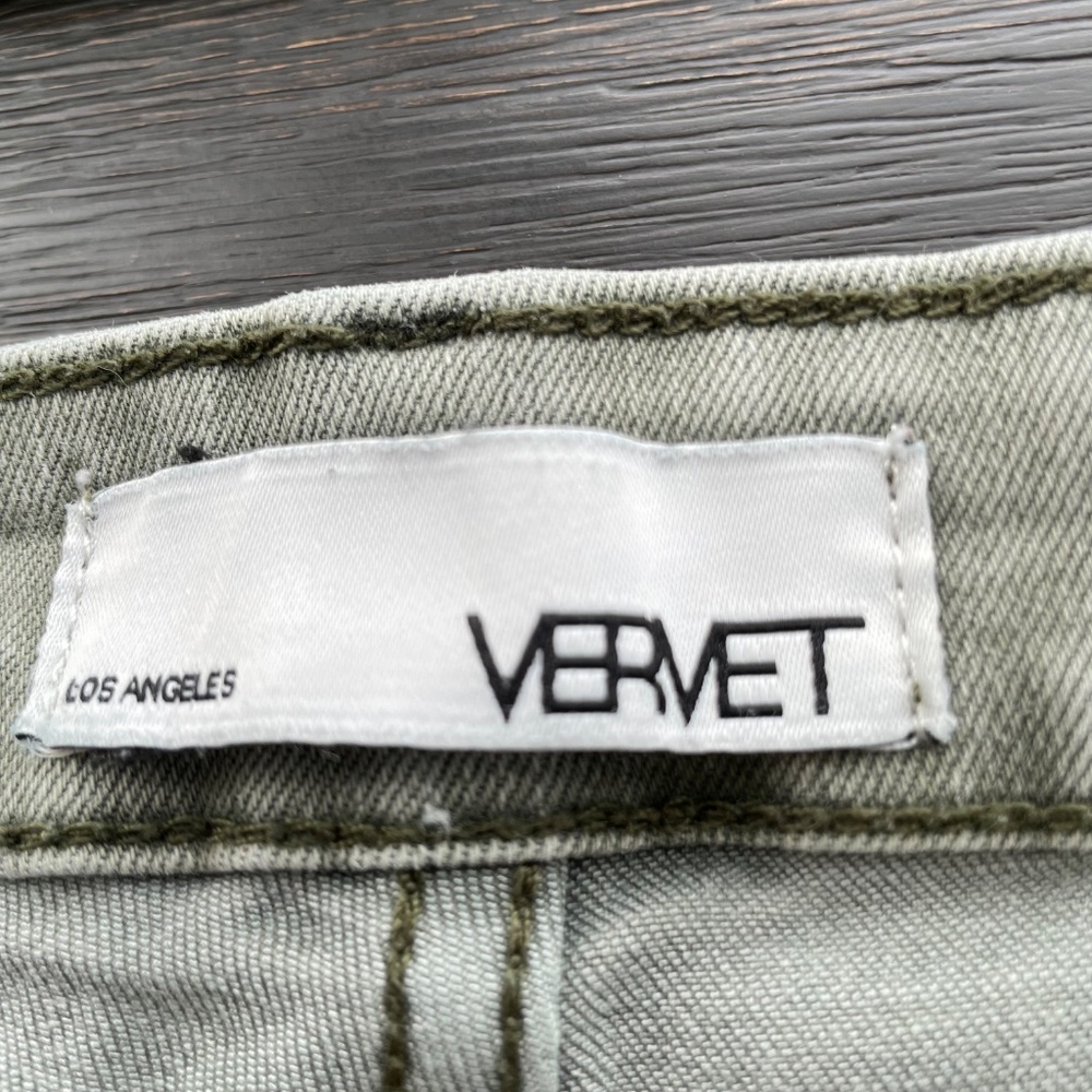 VERVET Women’s Size 32 Distressed Frayed Hem 5 Pocket Ankle Skinny Jeans - Picture 7 of 9